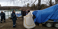 На Школьном озере освятили поисково-спасательную станцию